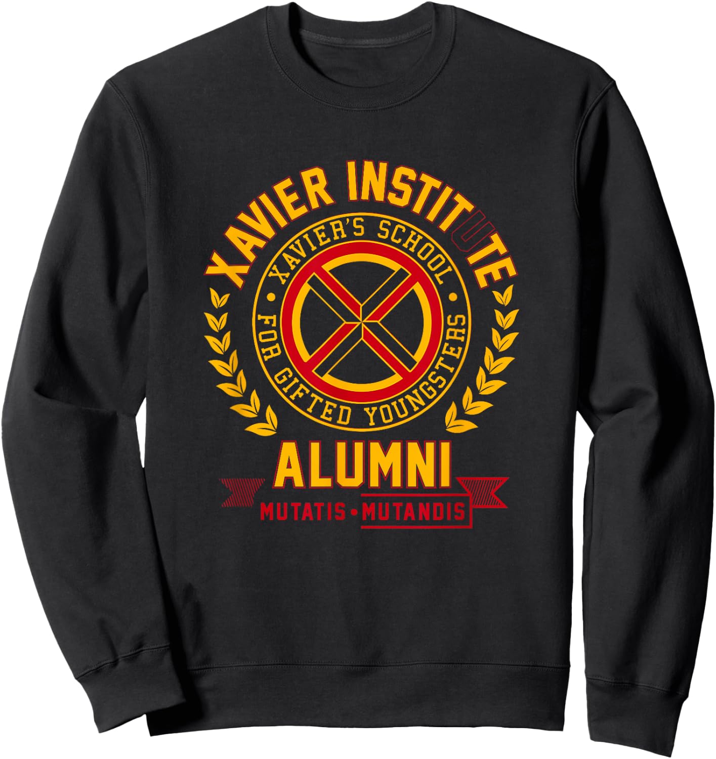 Marvel X-Men Xavier Institute Alumni Mutatis Mutandis Sweatshirt - Sweatshirt | Black