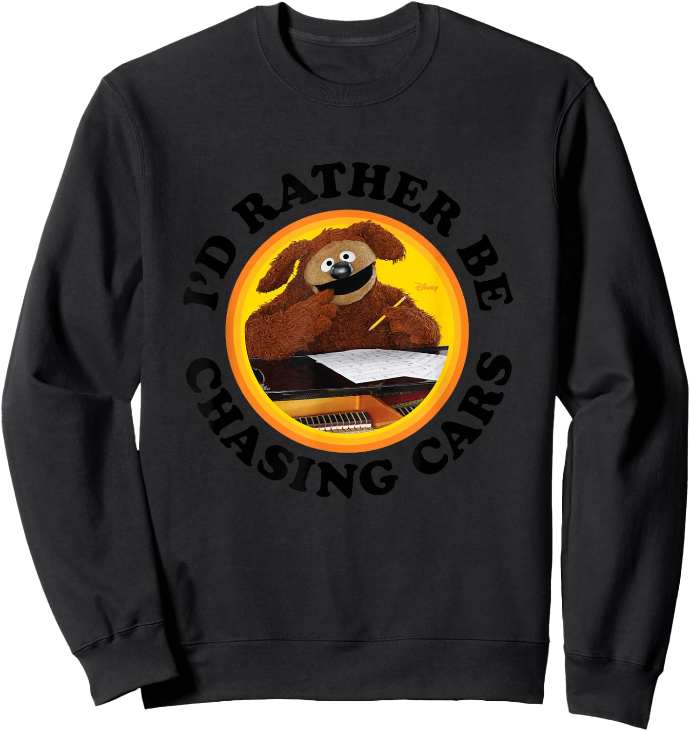The Muppets - I'd Rather Be Chasing Cars Sweatshirt - Sweatshirt | Black