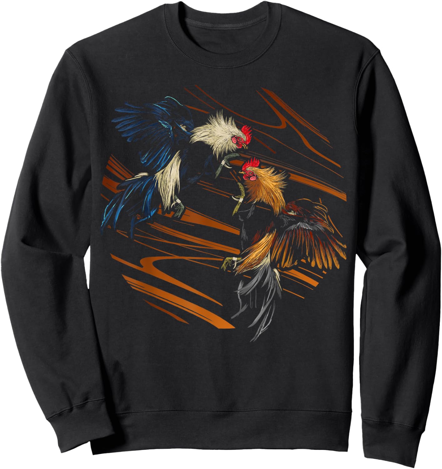 Peleas De Gallos Cockfighter Game Fowl Cockfighting Rooster Sweatshirt - Sweatshirt | Black