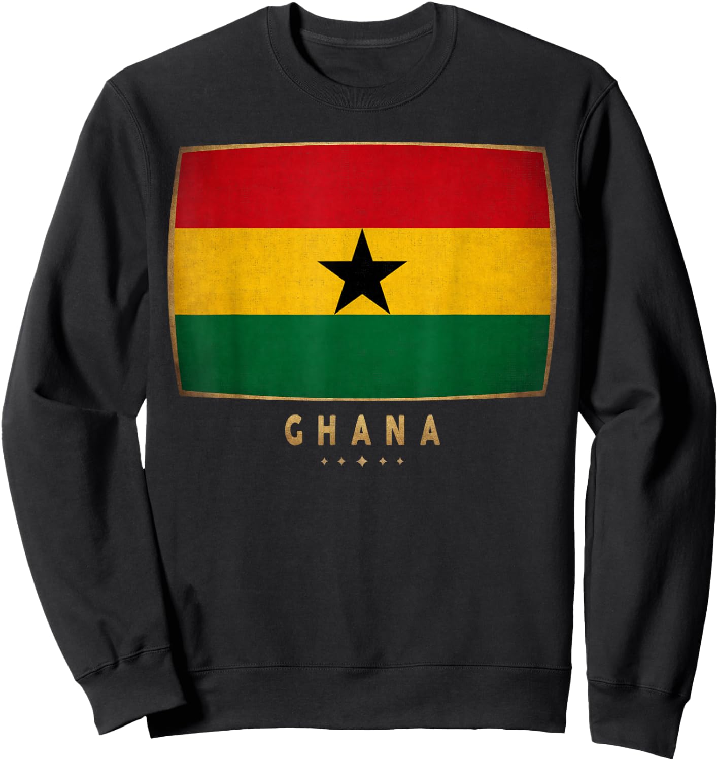 Ghana Flag - Funny Ghana Jersey Women Kids Sweatshirt - Sweatshirt | Black