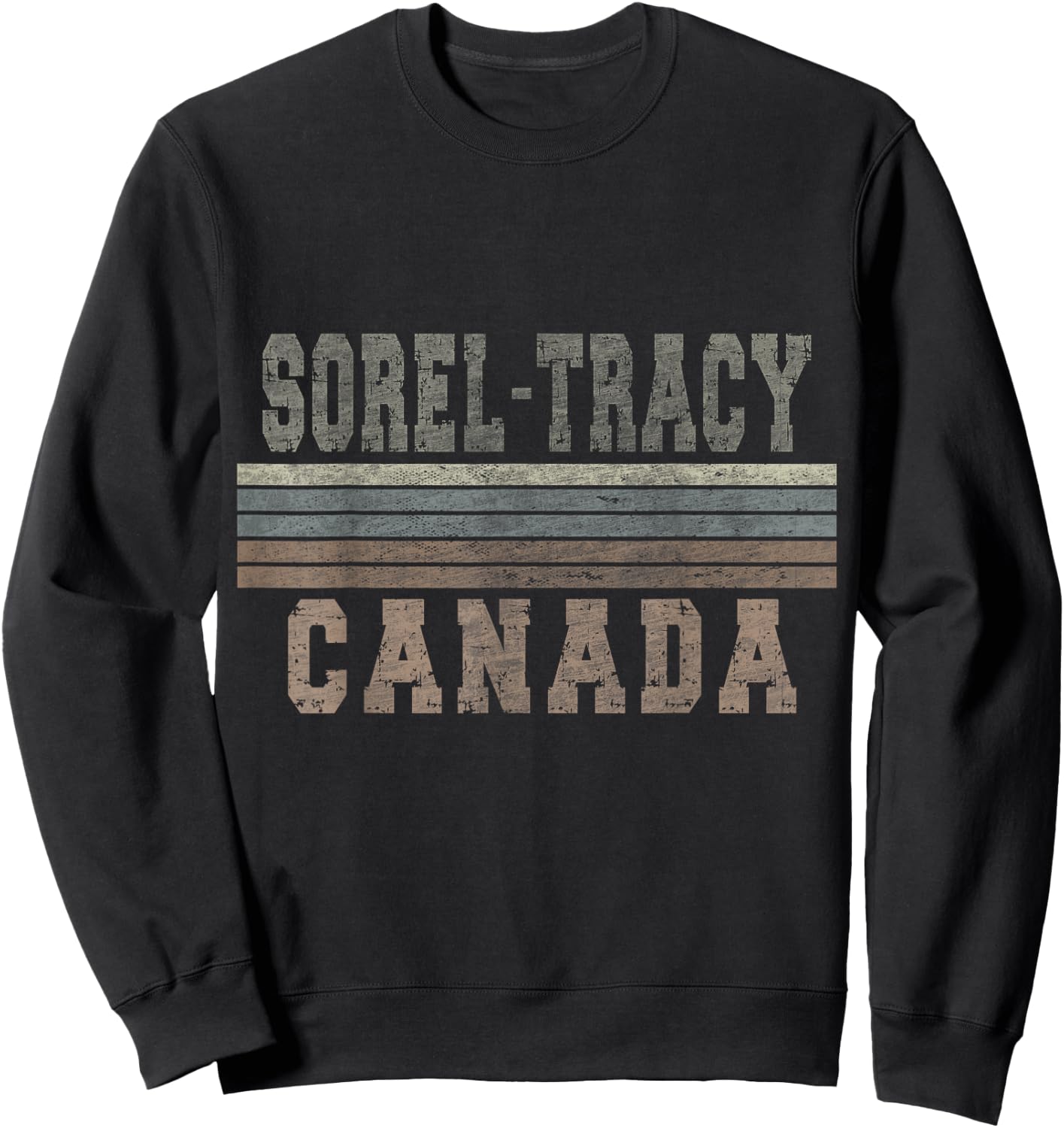 Retro Sorel-Tracy Canada Sweatshirt - Sweatshirt | Black