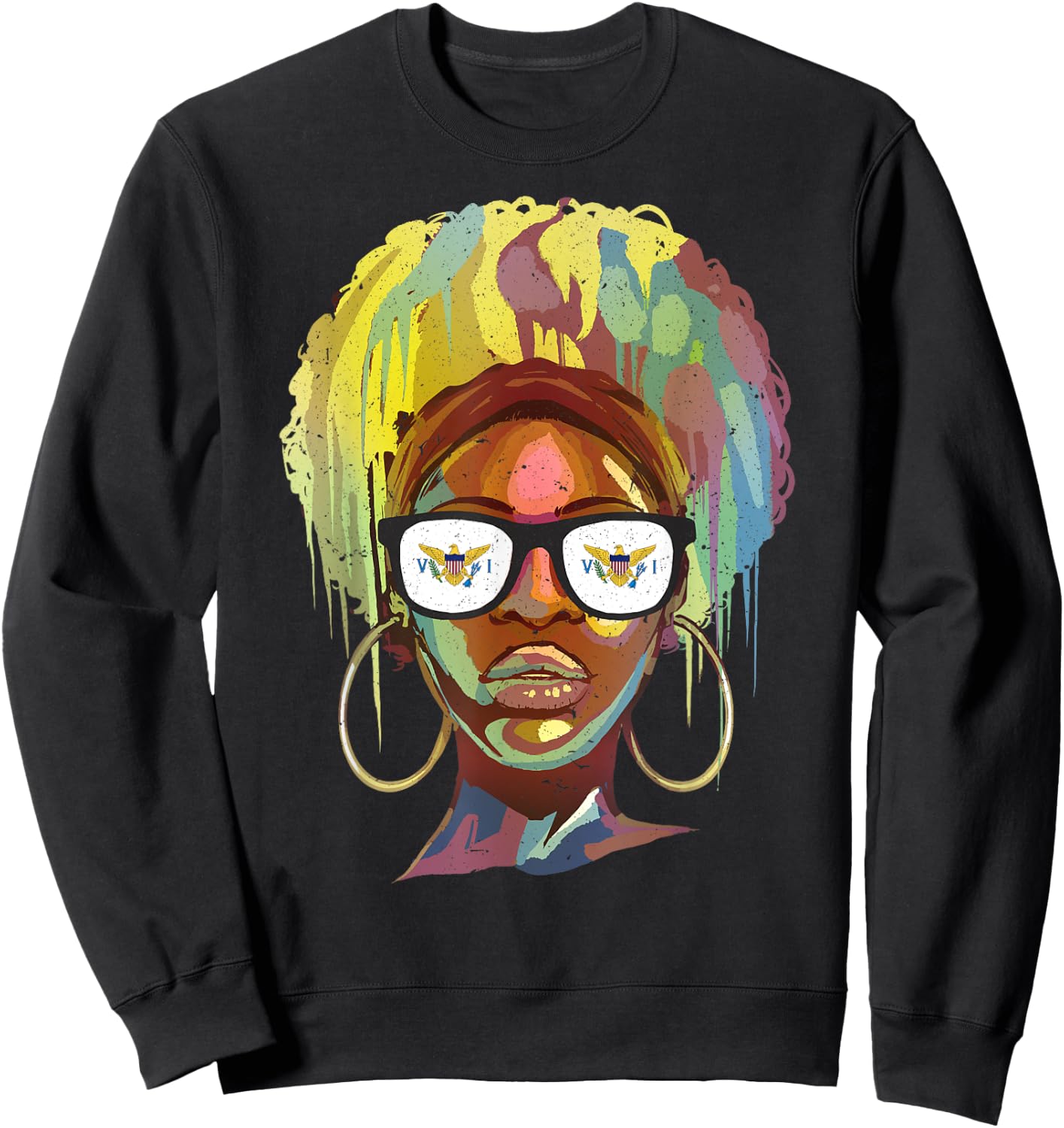 American Virgin Islands Sweatshirt - Sweatshirt | Black