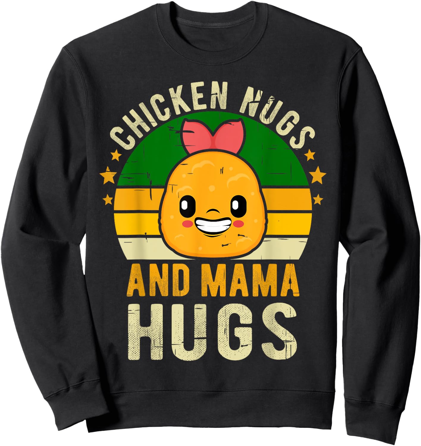 Chicken Nugs and Mama Hugs Toddler for Chicken Nugget Lover Sweatshirt - Sweatshirt | Black