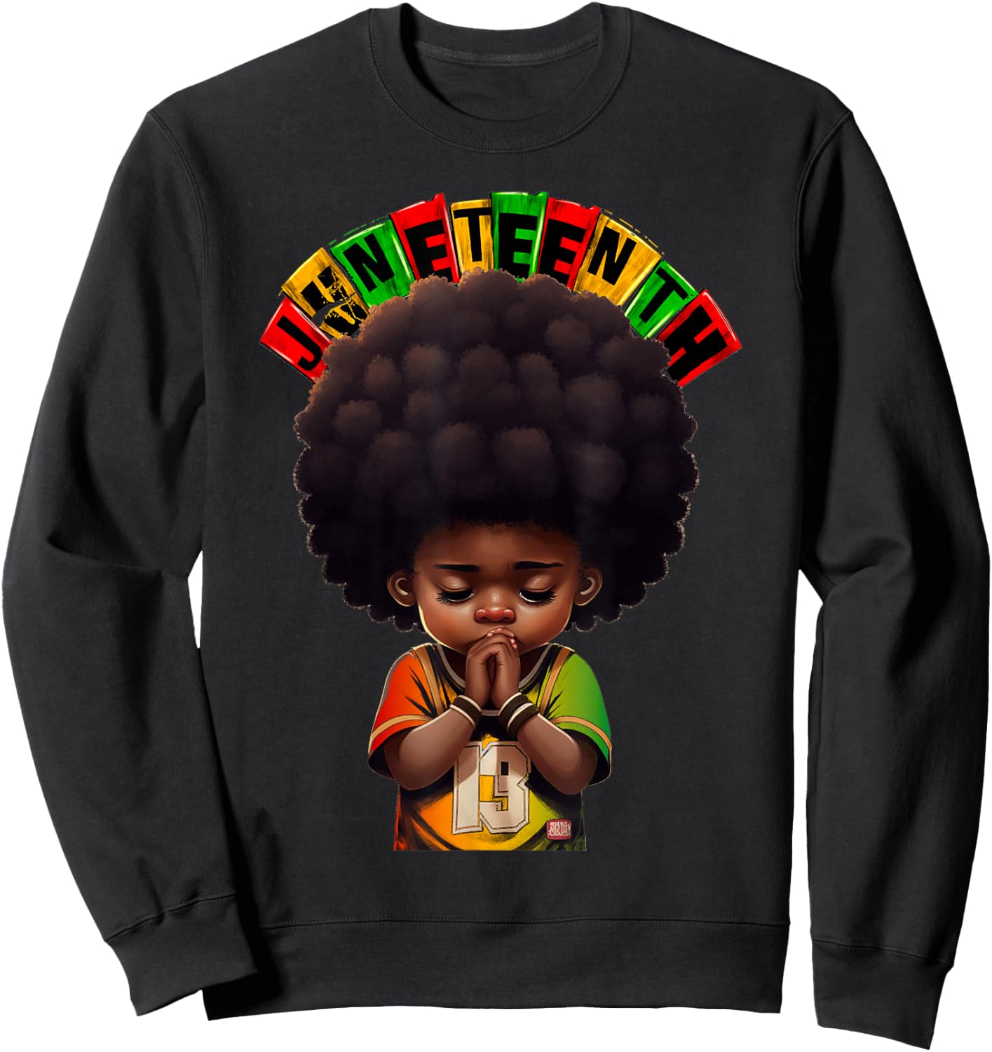 Kids Juneteenth Prince 1865 Black History Month Toddler Boy Sweatshirt - Sweatshirt | Black