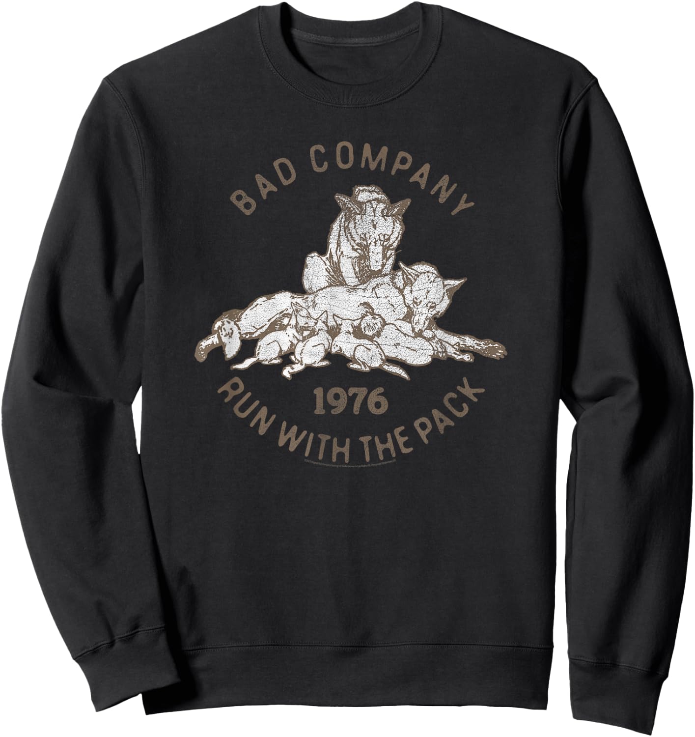 Bad Company Run With the Pack 1976 Sweatshirt - Sweatshirt | Black