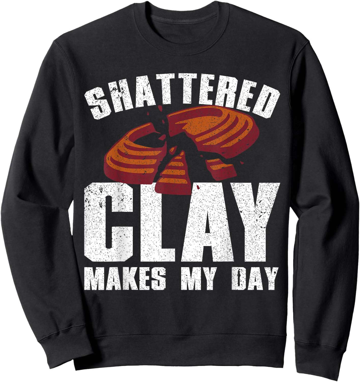 Cool Trap Shooting Art Women Clay Skeet Trap Shooter Sweatshirt - Sweatshirt | Black