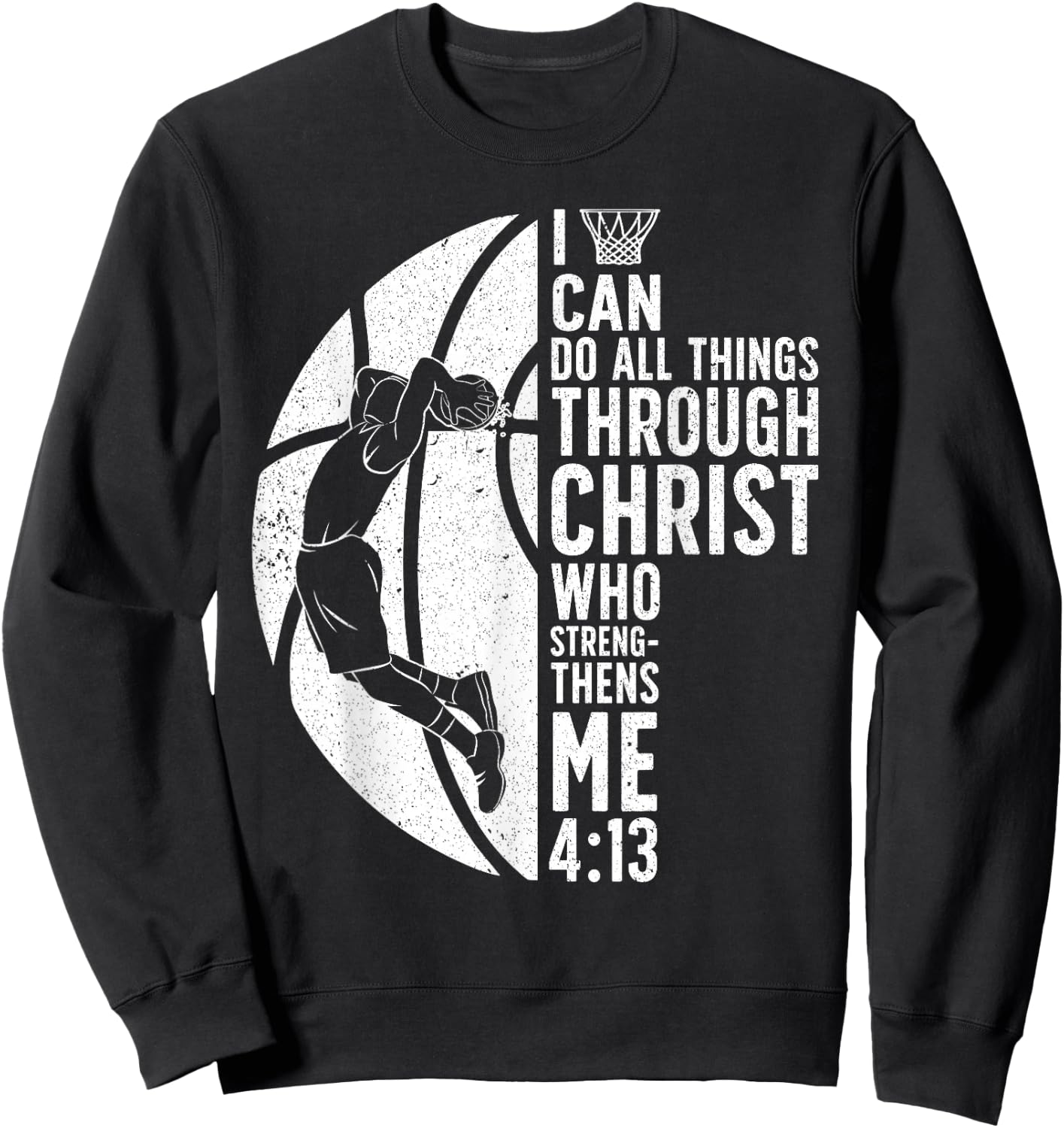 Cool Basketball Women Sport Game Basketball Player Sweatshirt - Sweatshirt | Black