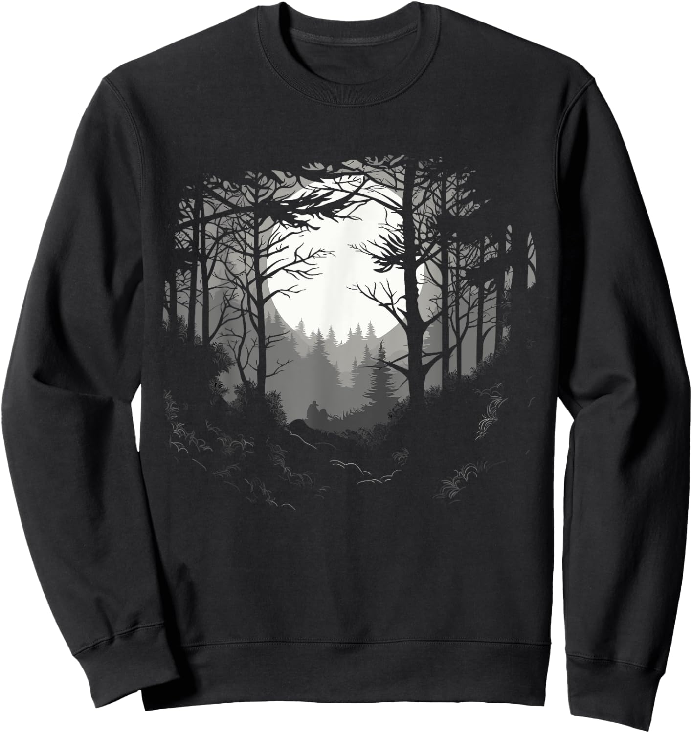 Forest And Nature Pine Tree Men Sweatshirt - Sweatshirt | Black