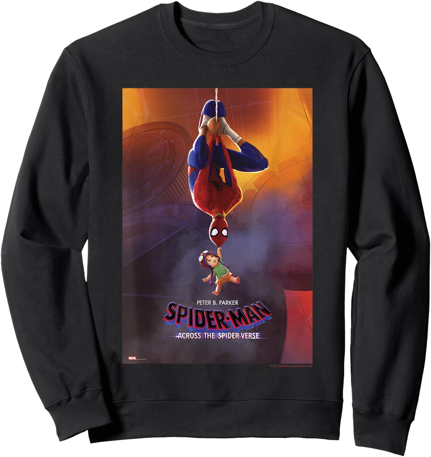 Marvel Spider-Man Across The Spider-Verse Part 1 Peter & May Sweatshirt - Sweatshirt | Black