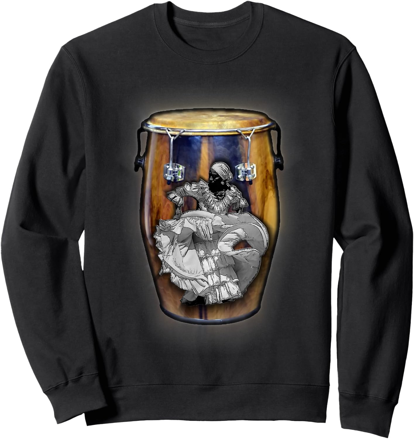 Bomba de Puerto Rico Boricua Dance Sweatshirt - Sweatshirt | Black