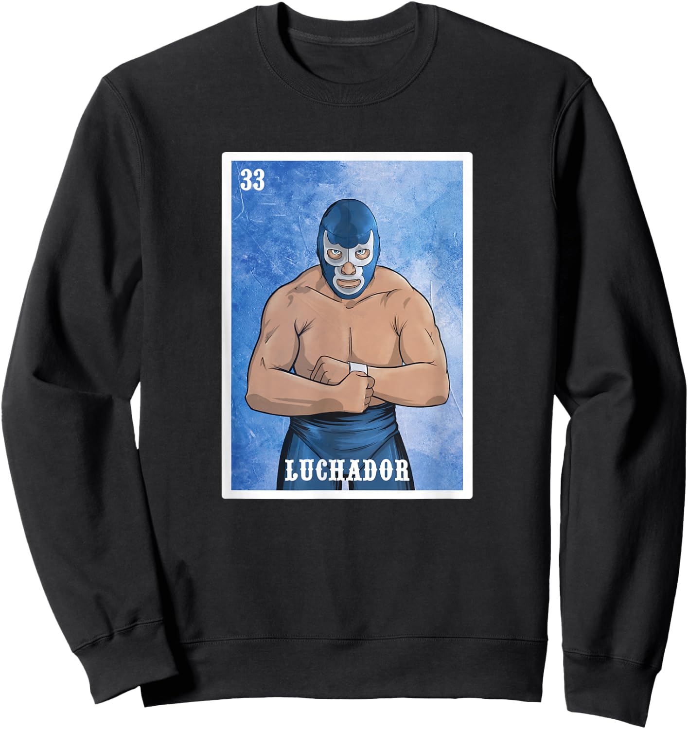Mexico El Wrestler Luchador - Lucha Libre - Wrestling Sweatshirt - Sweatshirt | Black