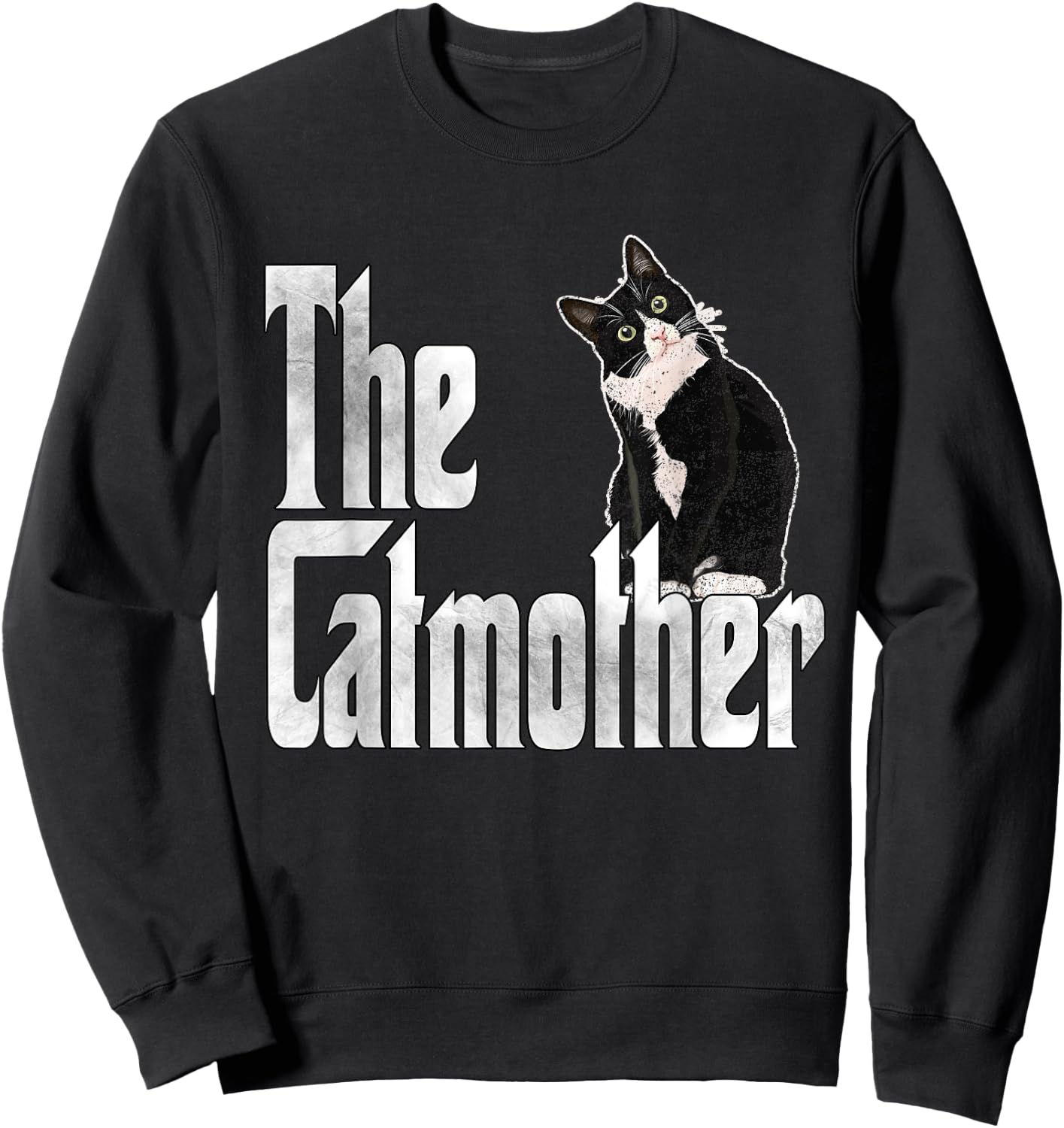 Cat Mother The Catmother Crazy Cat Mom Mama Women Sweatshirt - Sweatshirt | Black