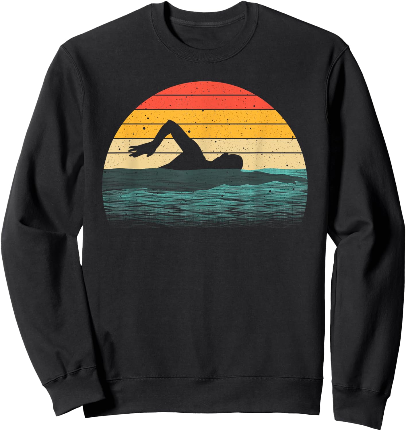 Funny Swimming Art Women Swim Coach Rescue Swimmer Sweatshirt - Sweatshirt | Black