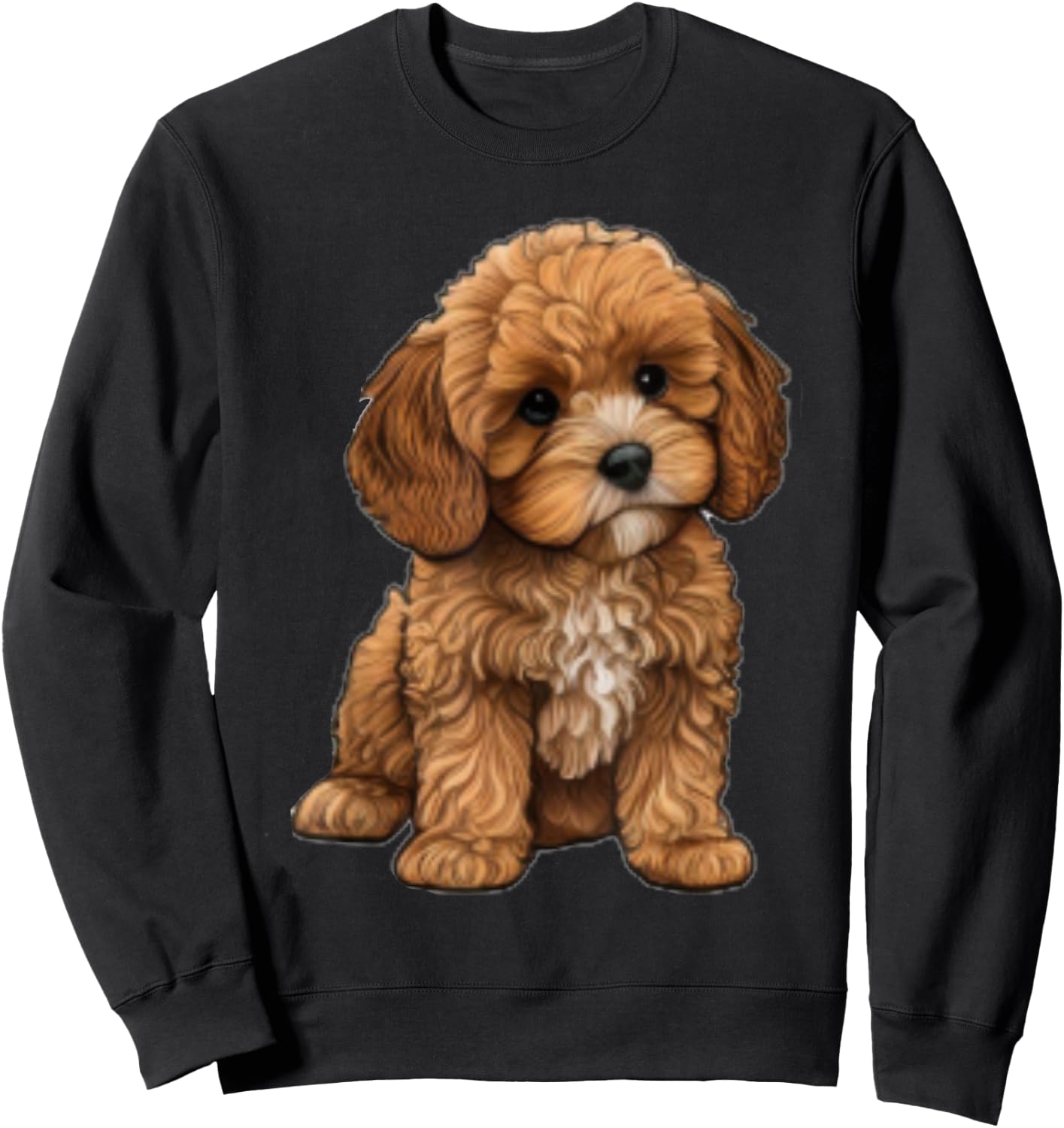 Cavapoo cavoodle cockapoo goldendoodle Pumpkin Thanksgiving Sweatshirt - Sweatshirt | Black