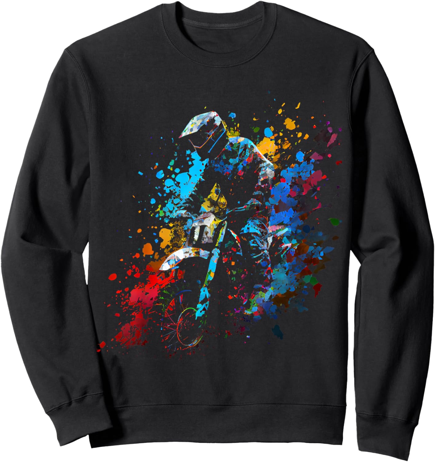 Motocross Enduro Supermoto Bike Dirt Biker Gift Sweatshirt - Sweatshirt | Black