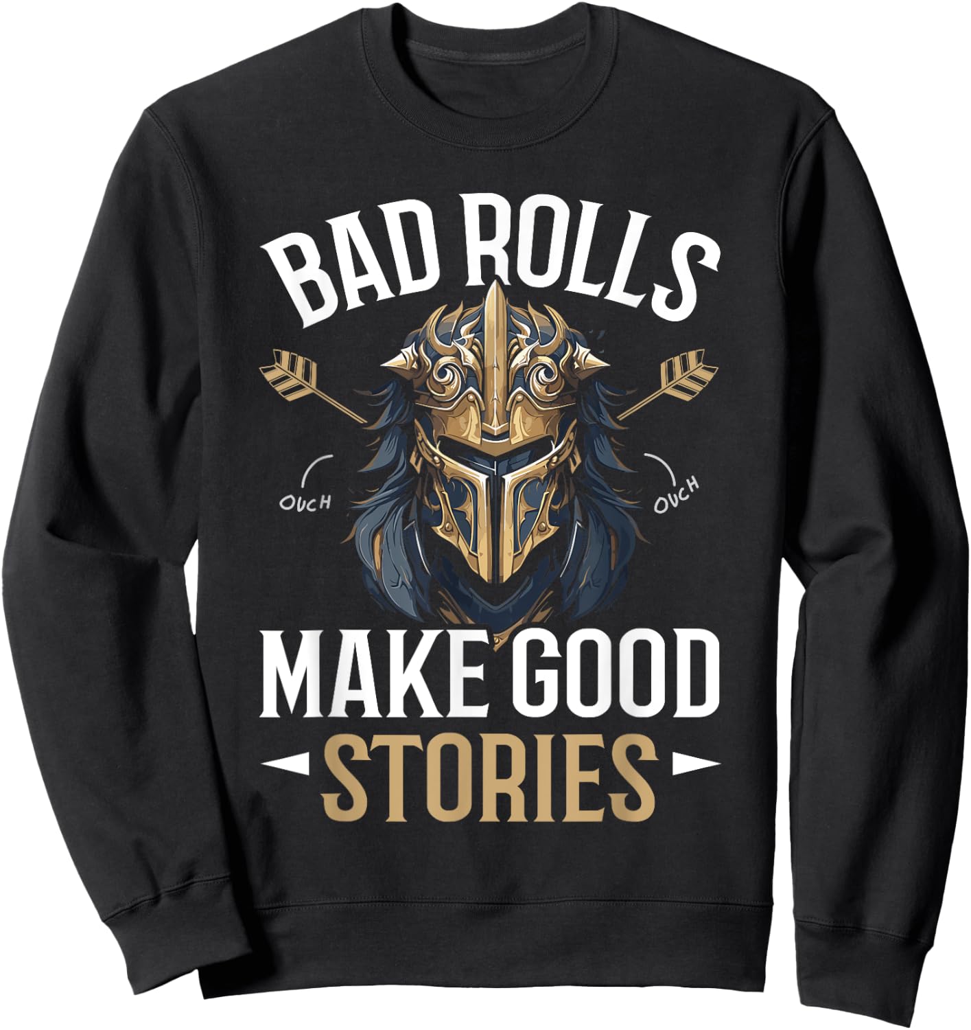 RPG Gaming Role Playing D20 Tabletop Games Funny RPG Gamer Sweatshirt - Sweatshirt | Black