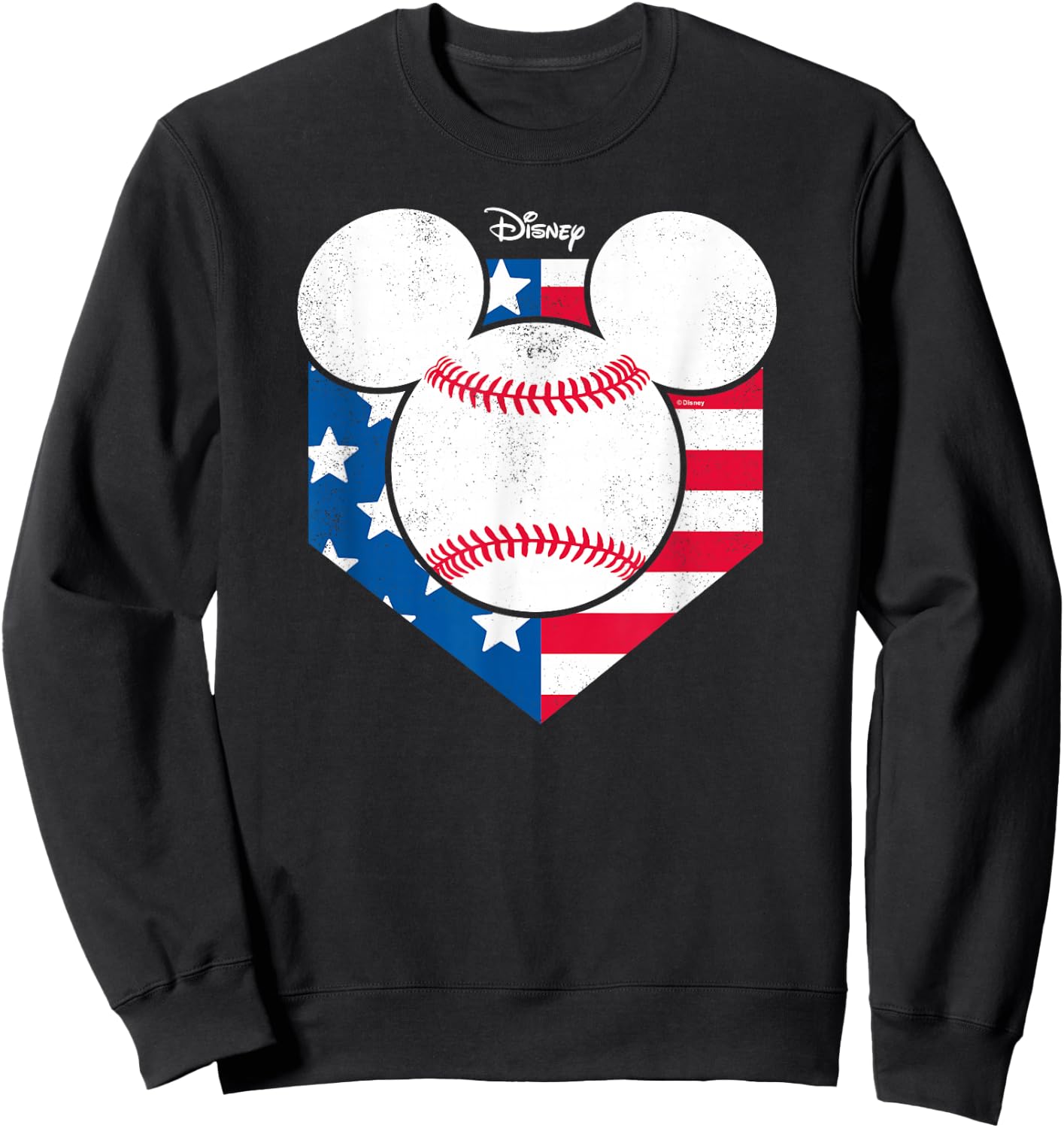 Disney - Mickey Baseball Diamond Sweatshirt - Sweatshirt | Black