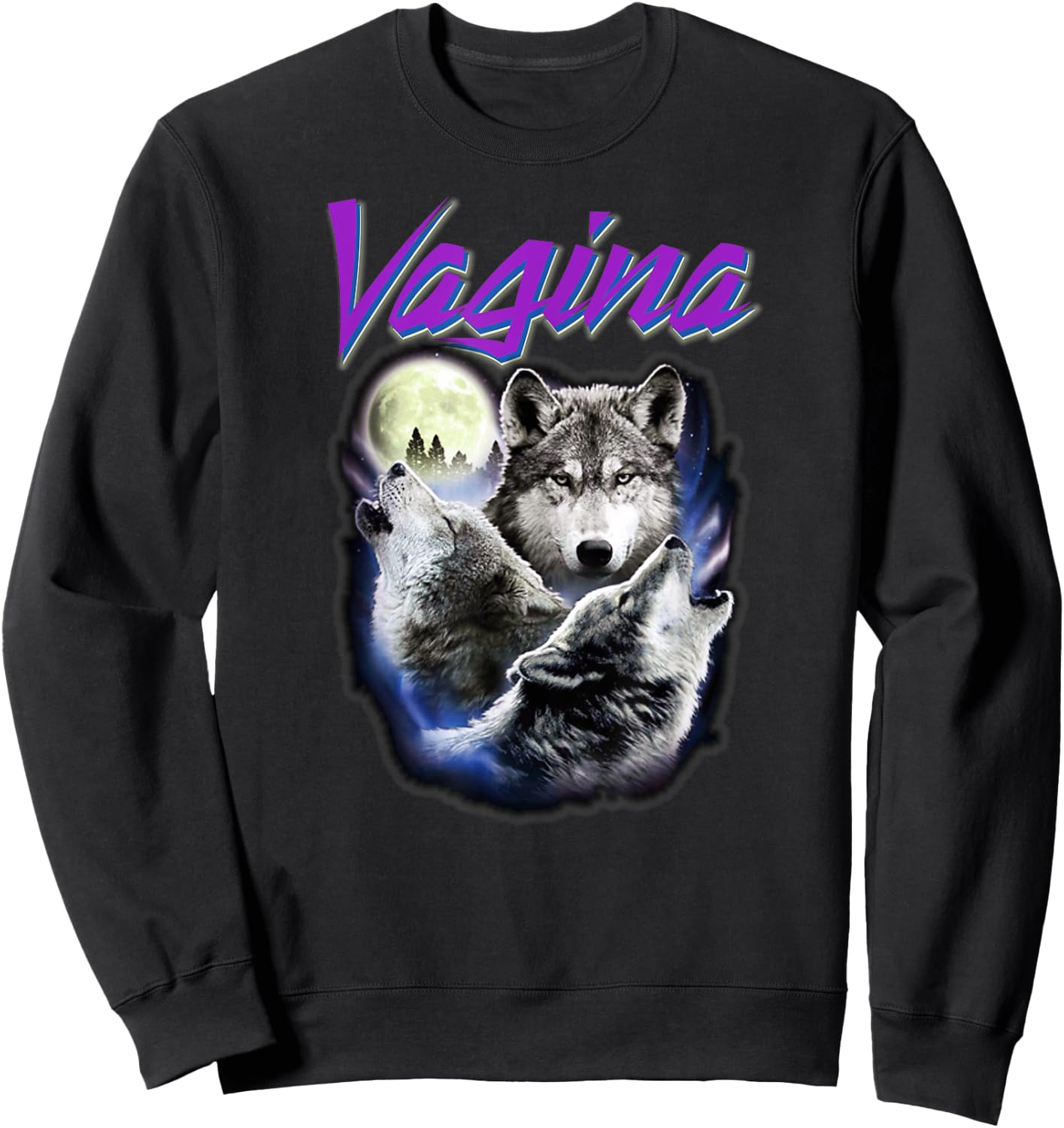 Vagina Wolf Sweatshirt - Sweatshirt | Black