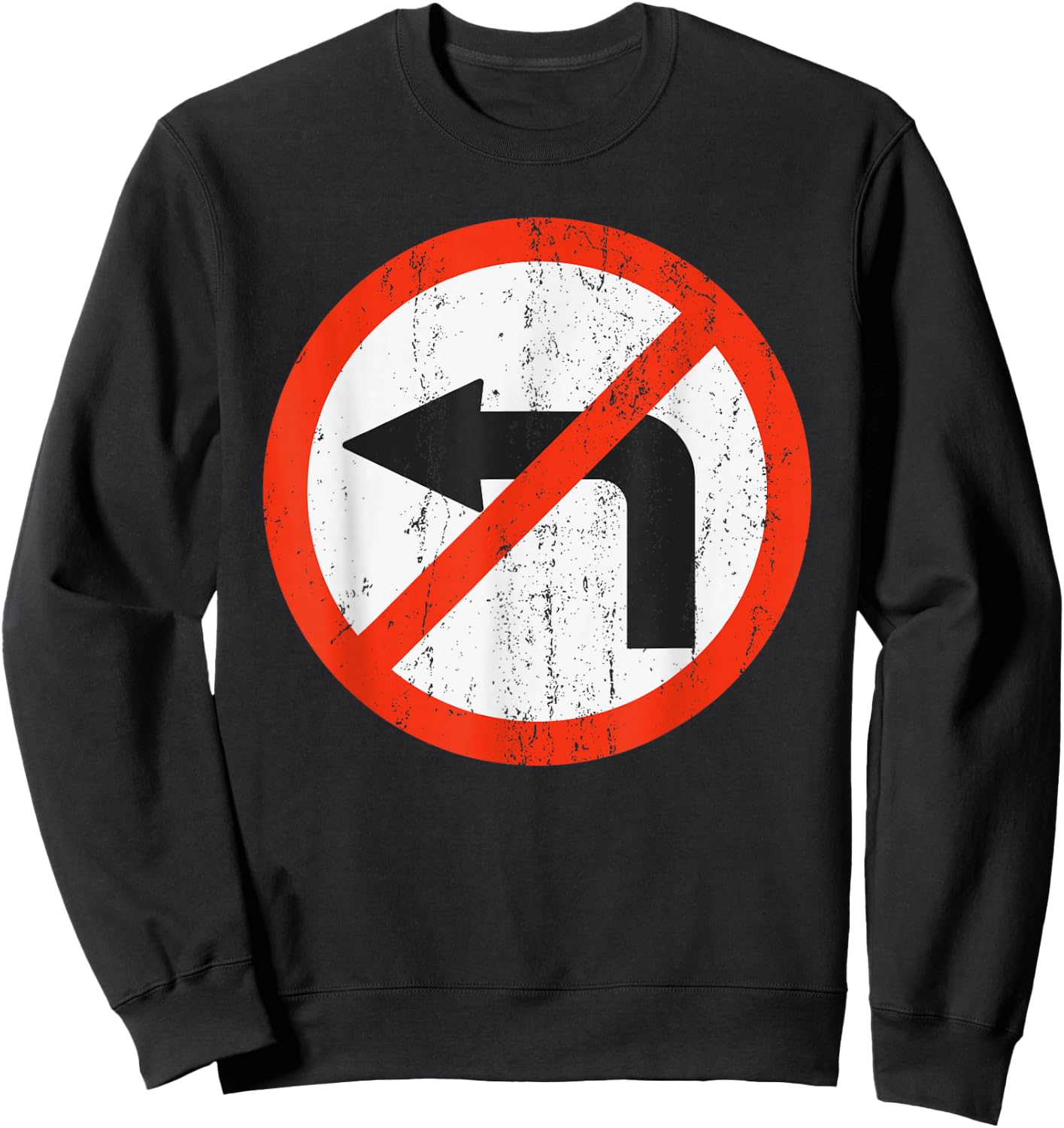 Vintage Road Signs Funny Traffic Signs Halloween Costume Sweatshirt - Sweatshirt | Black