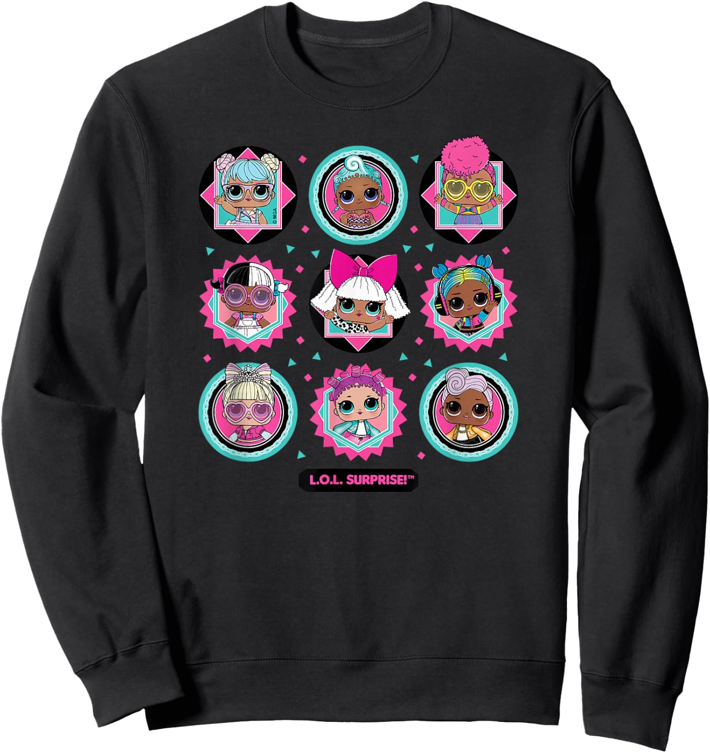 LOL Surprise! - LOL Surprise Character Grid Sweatshirt - Sweatshirt | Black