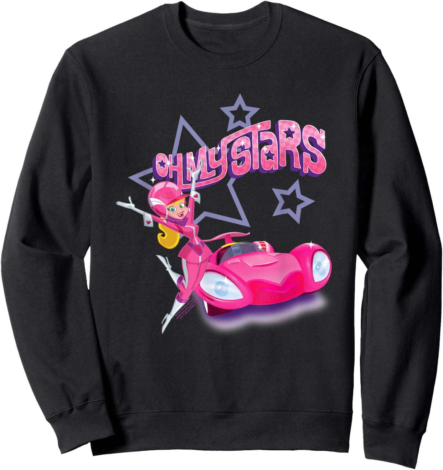 Wacky Races Penelope Pitstop Oh My Stars Sweatshirt - Sweatshirt | Black