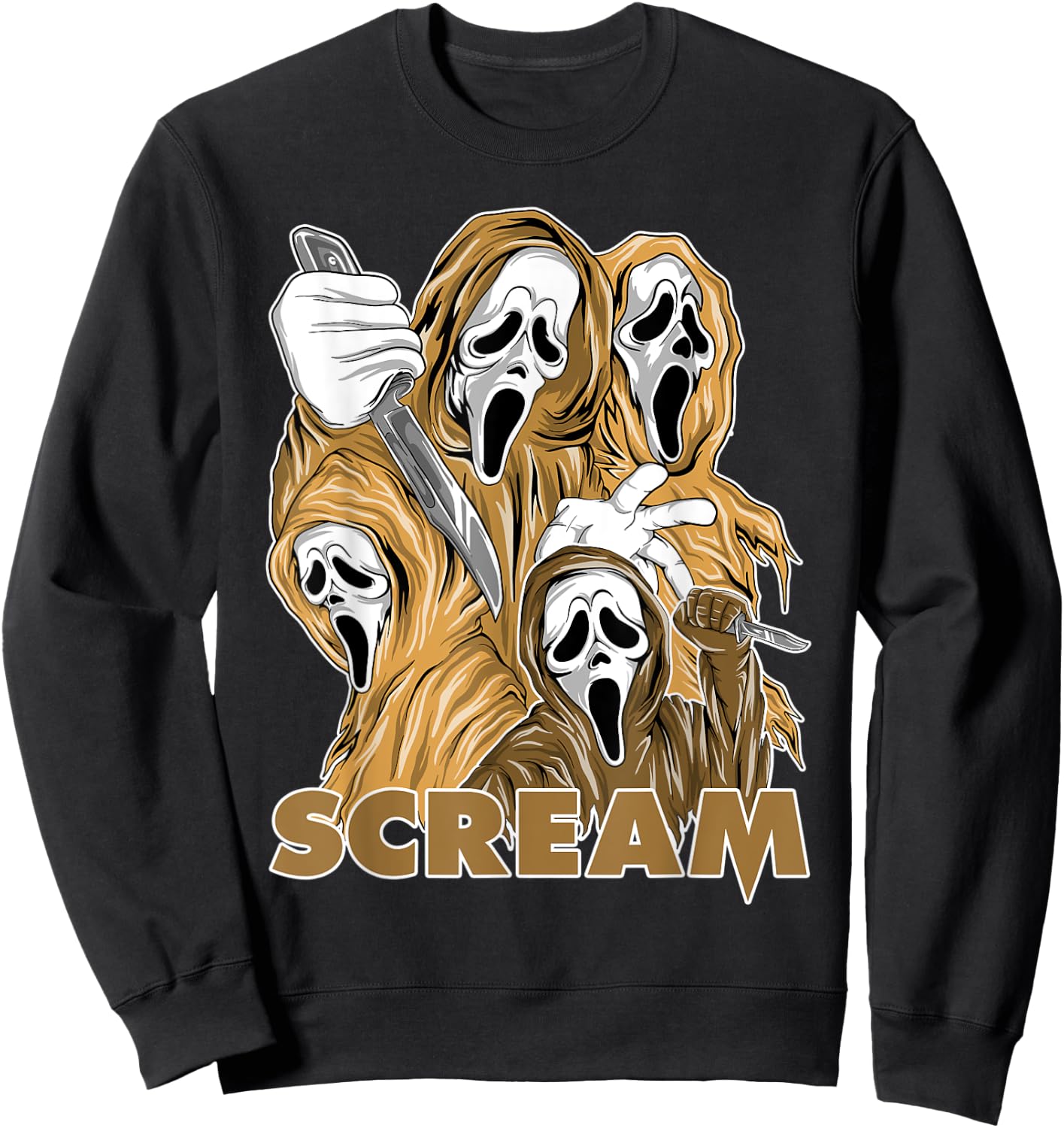 SCREAM Vintage 90s Halloween OG Heirloom 1s Matching Sweatshirt - Sweatshirt | Black