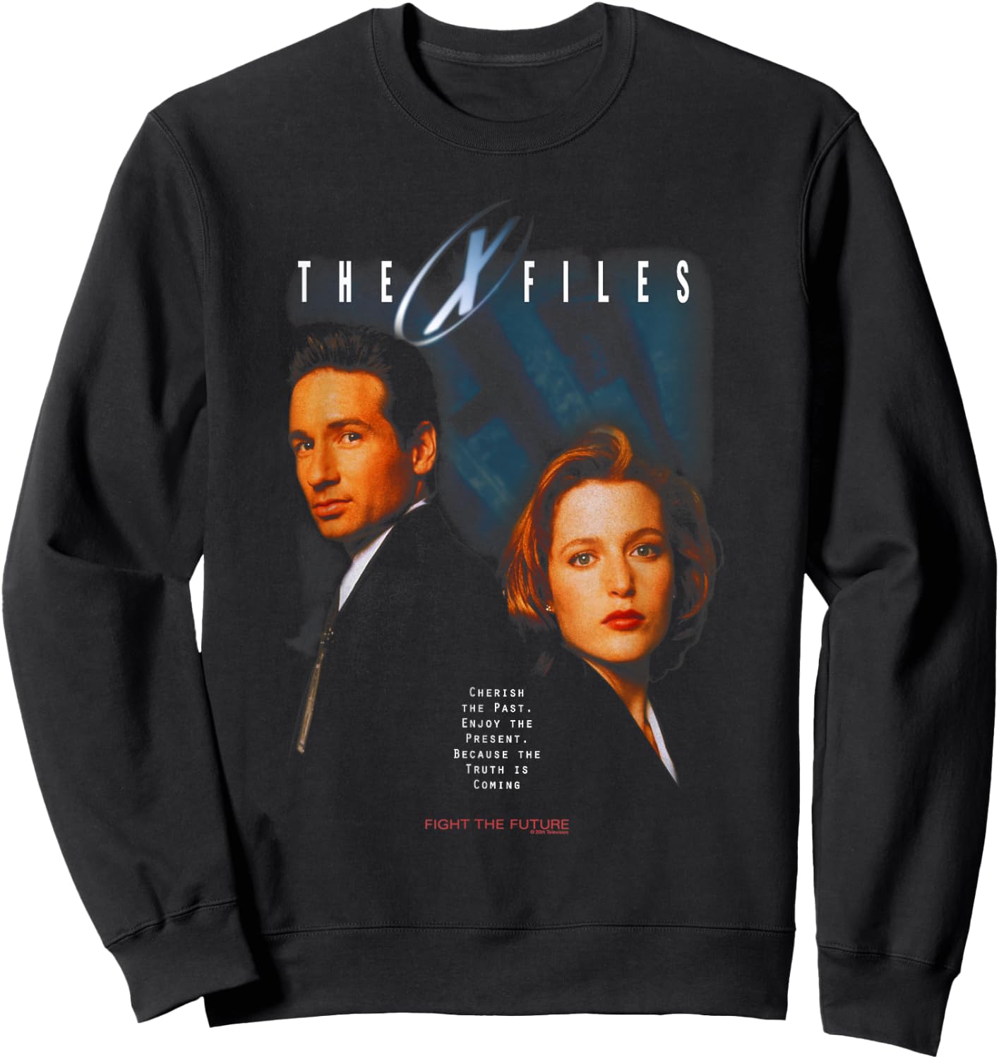 X-Files Vintage 90's Poster Sweatshirt - Sweatshirt | Black