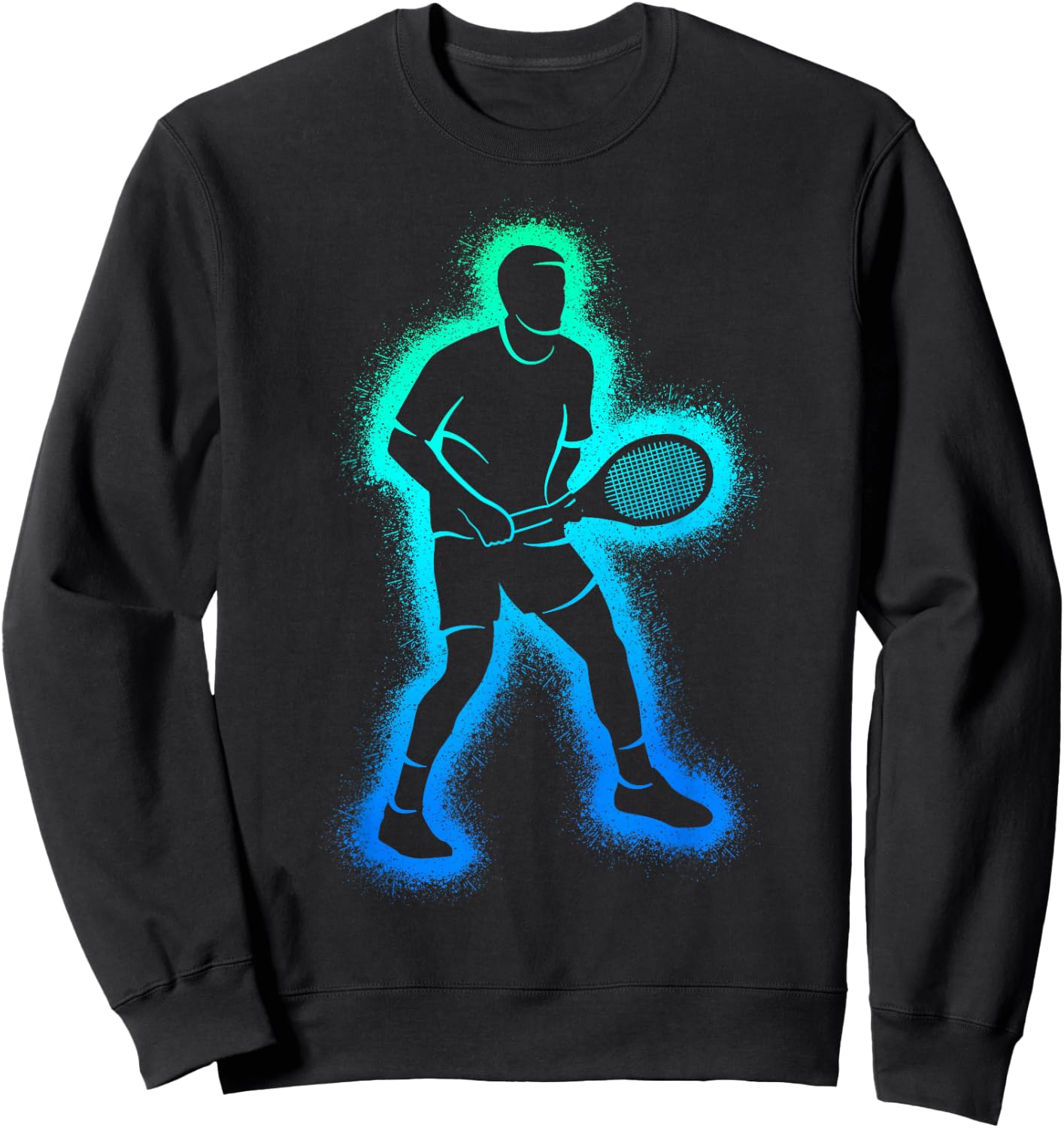 Tennis Players Rackets Kids Boys Men Tennis Player Sweatshirt - Sweatshirt | Black