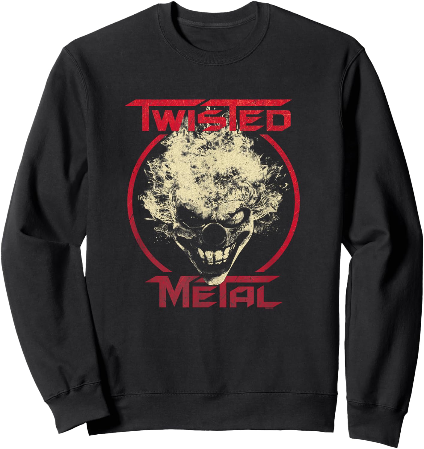 Twisted Metal Sweet Tooth Circle Logo Sweatshirt - Sweatshirt | Black