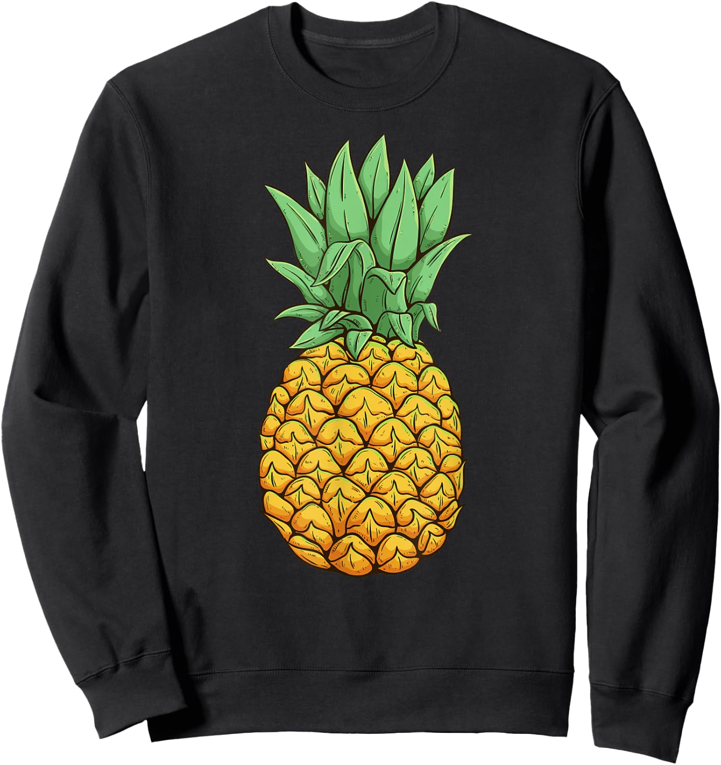 Love Pineapple Halloween Fruit Costume Pineapple Team Sweatshirt - Sweatshirt | Black