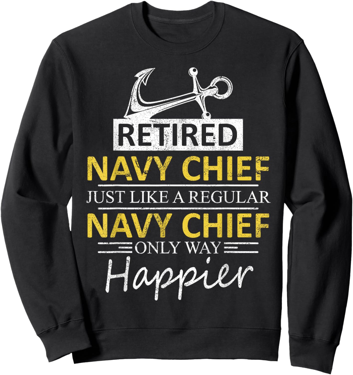 Retired Navy Chief Sweatshirt - Sweatshirt | Black