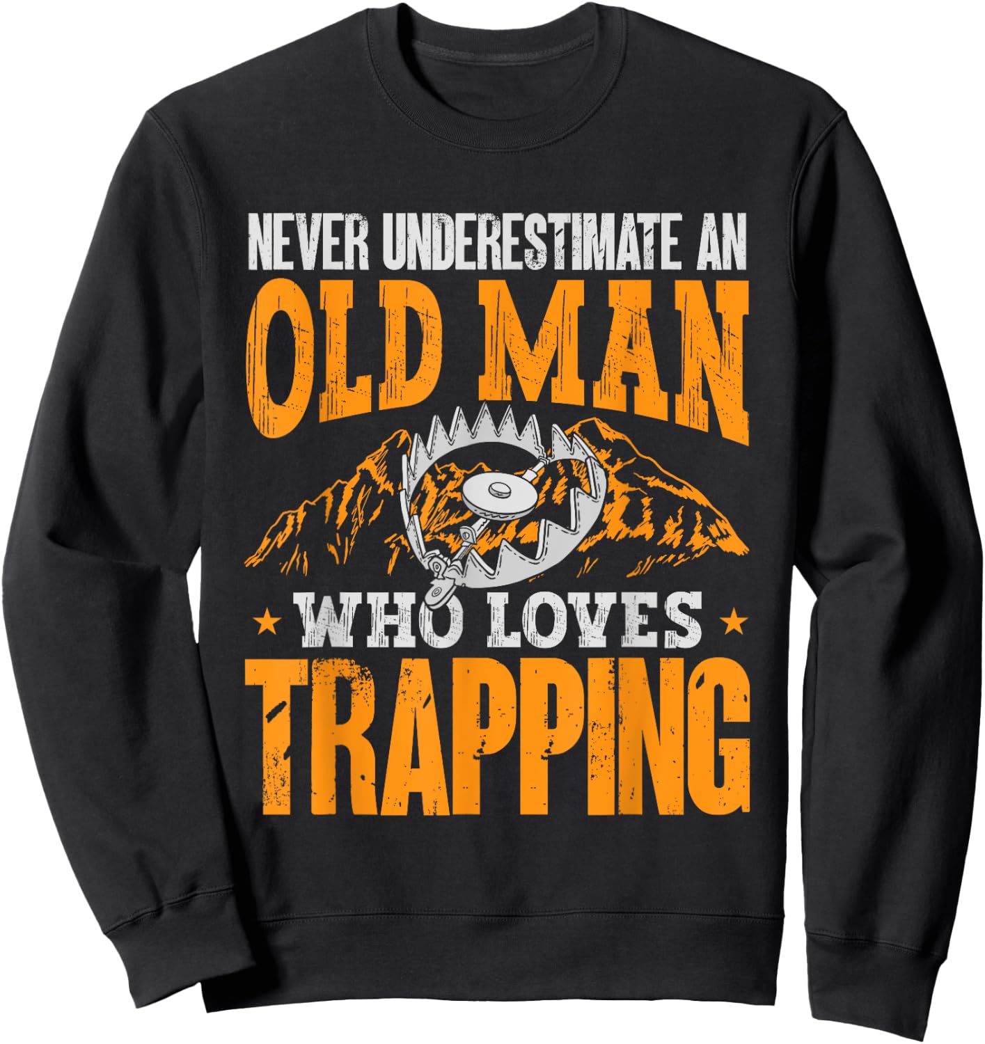 Trapping Shirts & Furbearer Trapper Gifts Black Sweatshirt - Sweatshirt | Black