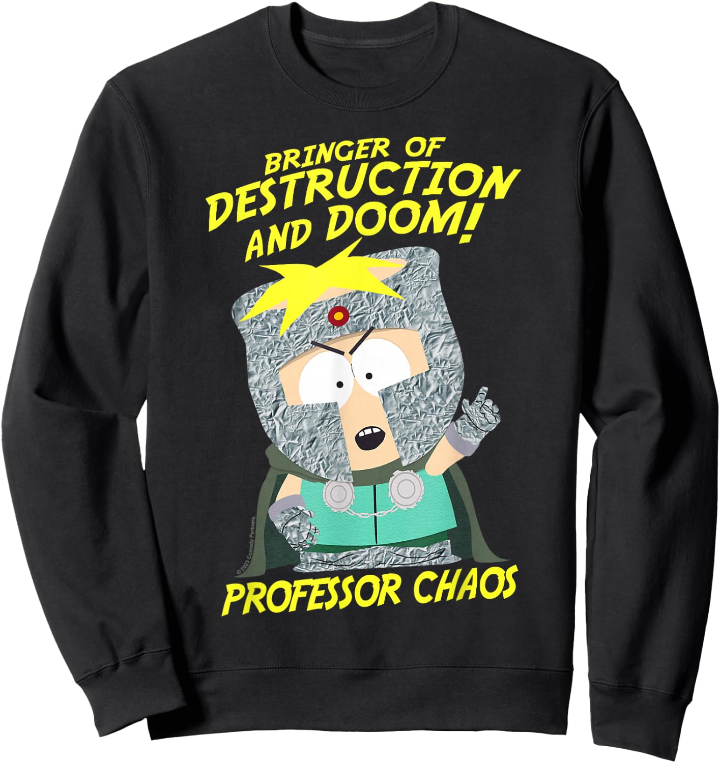 South Park Professor Chaos Destruction & Doom Sweatshirt - Sweatshirt | Black