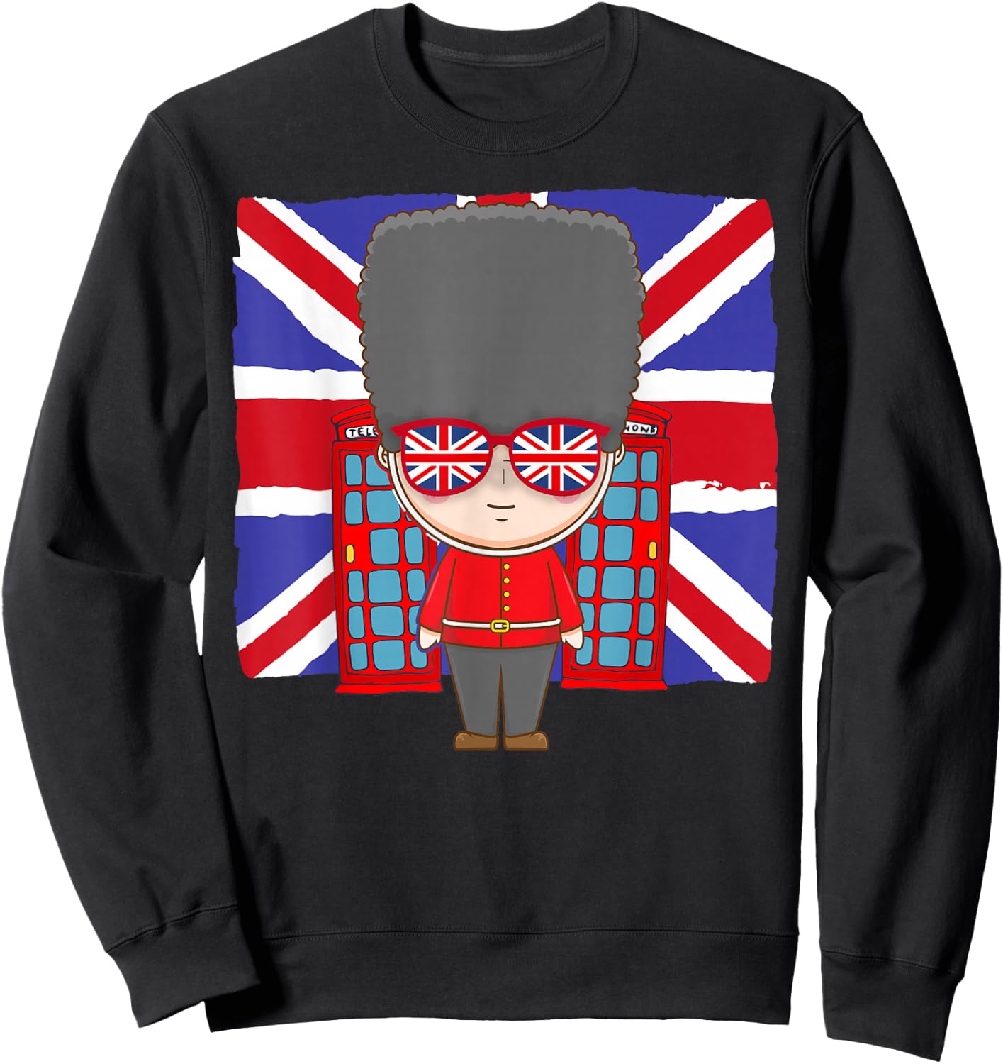 Union Jack Flag idea for Kids England & Kids British Flag Sweatshirt - Sweatshirt | Black