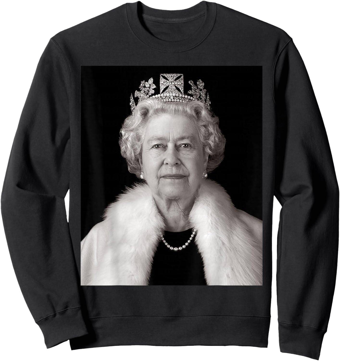 Queen II - Elizabeth England - Queen of England Sweatshirt - Sweatshirt | Black