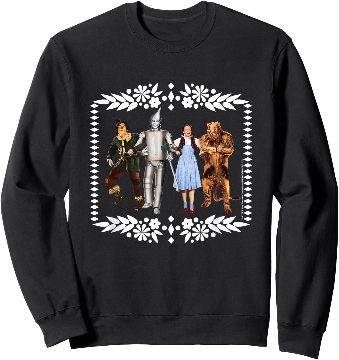 The Wizard of Oz - OZ Group White Border Sweatshirt - Sweatshirt | Black