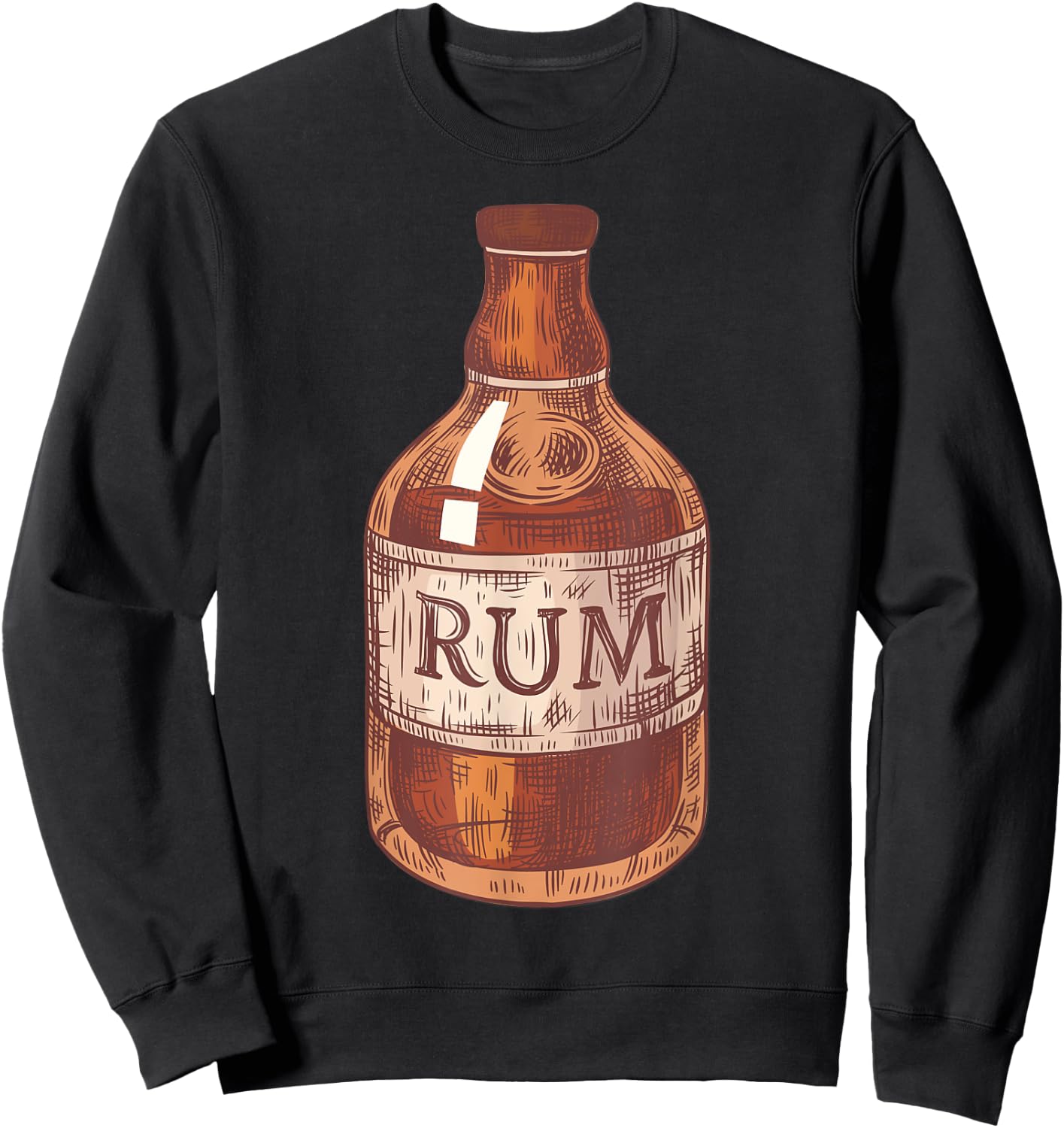 Rum Pirate's Favorite Drink Alcoholic Beverage Rum Sweatshirt - Sweatshirt | Black