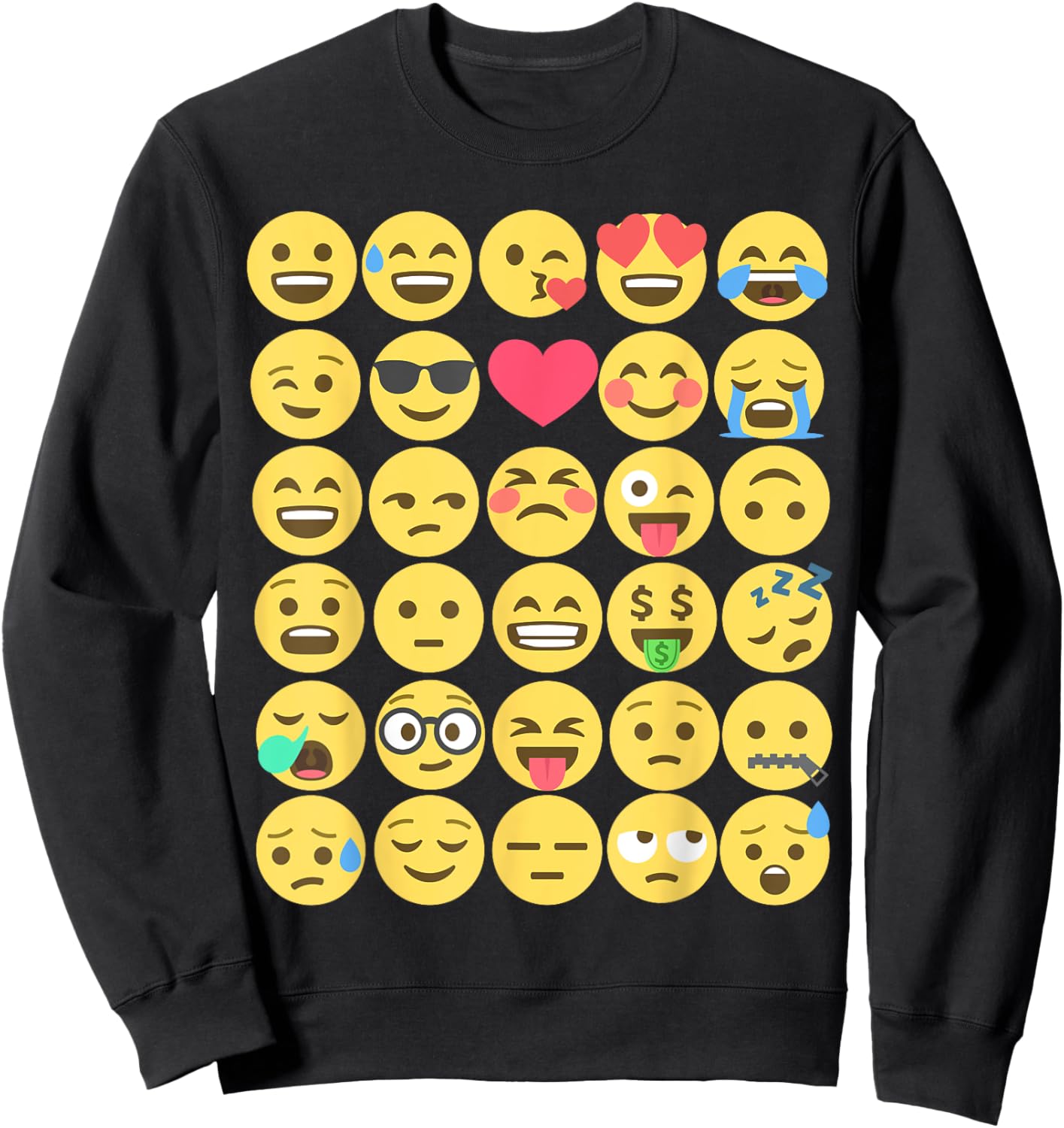 Emoticon set Sweatshirt - Sweatshirt | Black