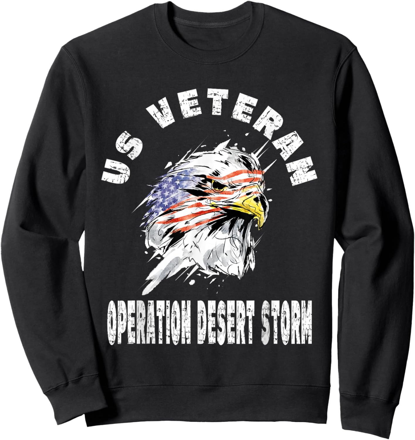 US Veteran Operation Desert Storm - Military War Campaign Sweatshirt - Sweatshirt | Black
