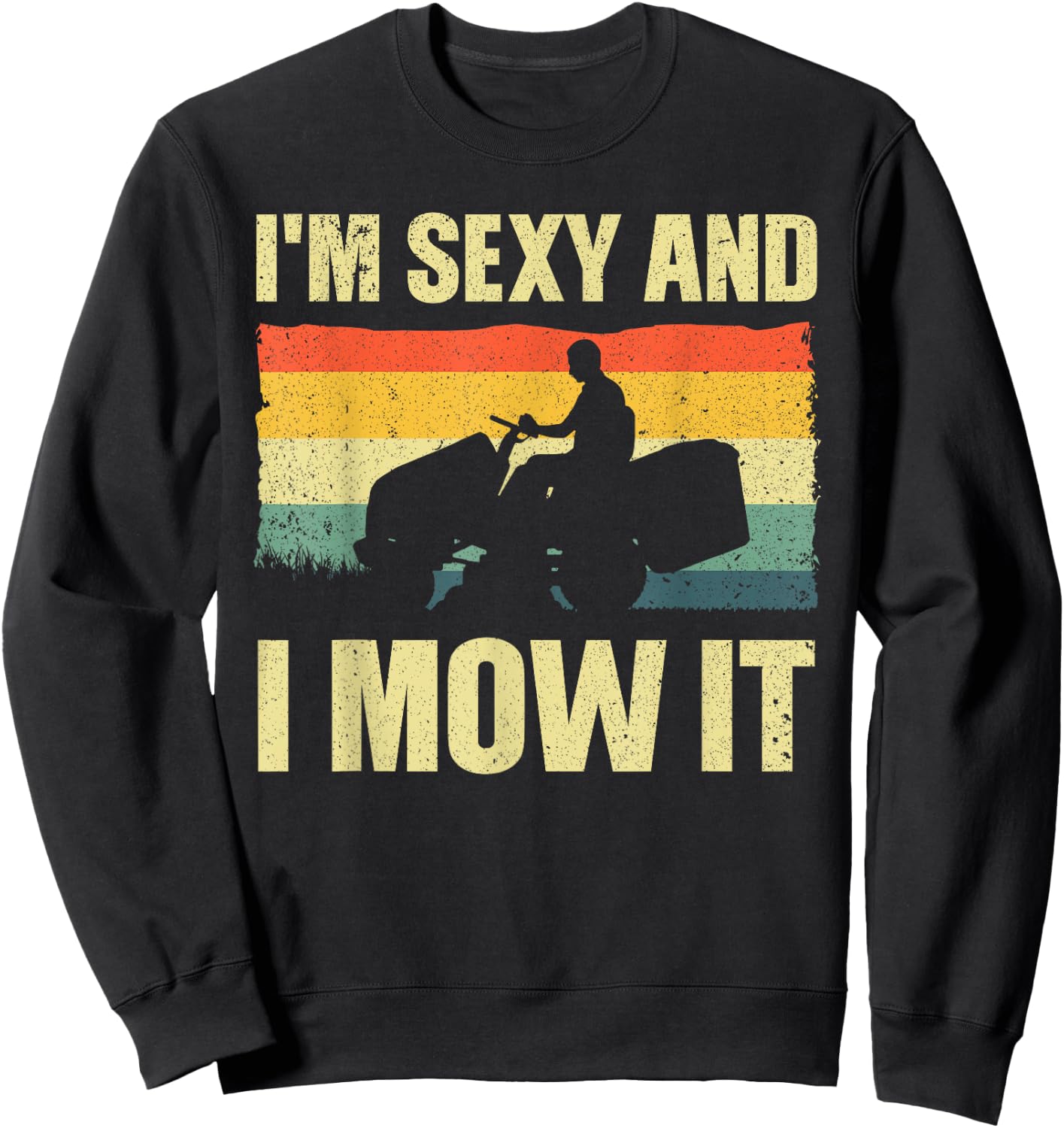 Best Lawn Mowing Art Women Lawn Mower Tractor Lover Sweatshirt - Sweatshirt | Black