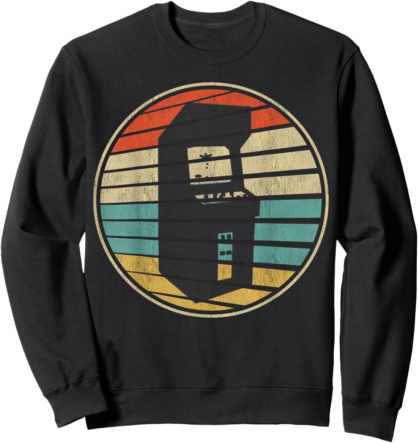 Cute Gamer Gift Retro Vintage 70s 80s Arcade Cabinets Fun Sweatshirt - Sweatshirt | Black