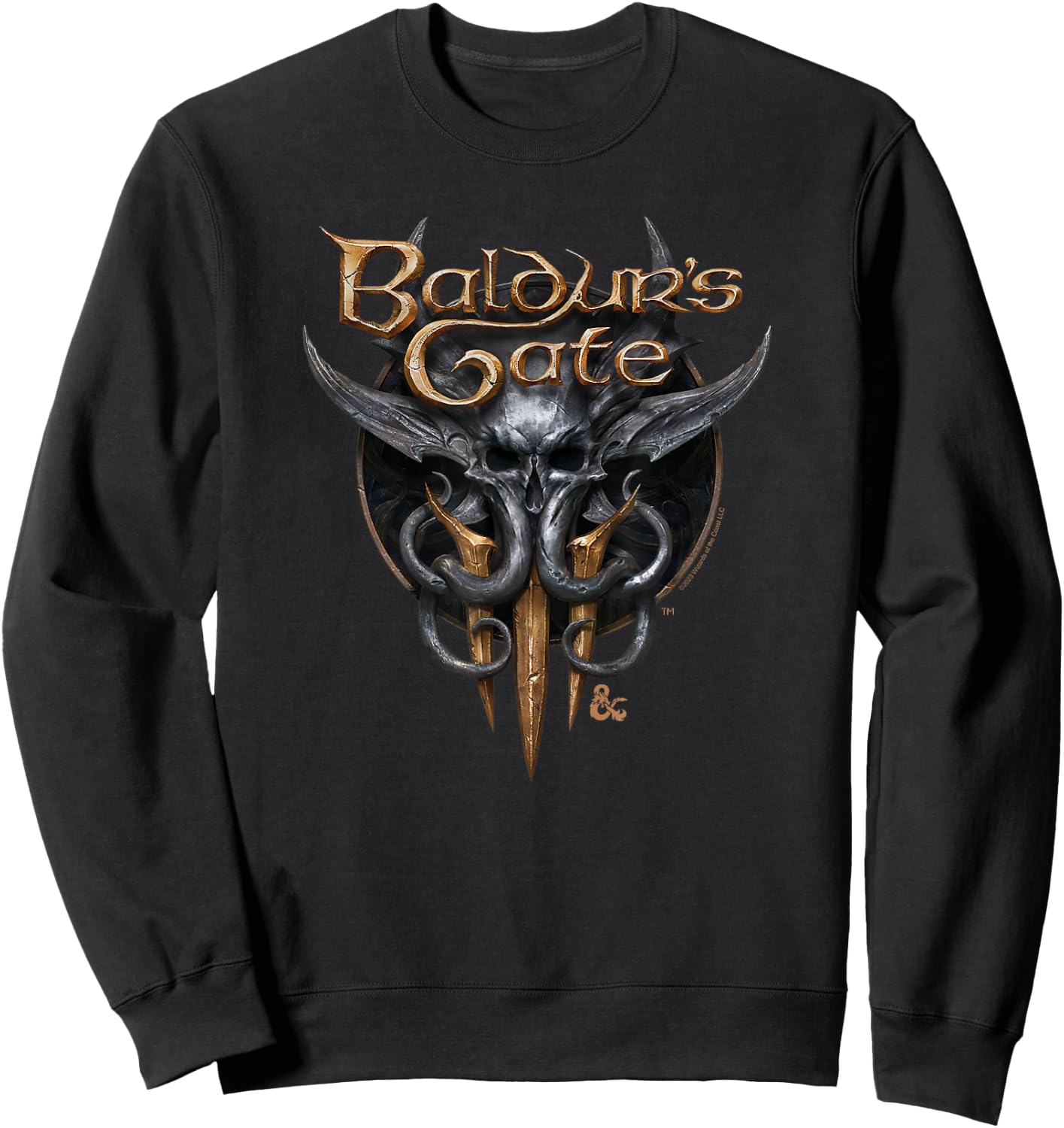 Dungeons & Dragons Baldur's Gate III Illithid Logo Sweatshirt - Sweatshirt | Black