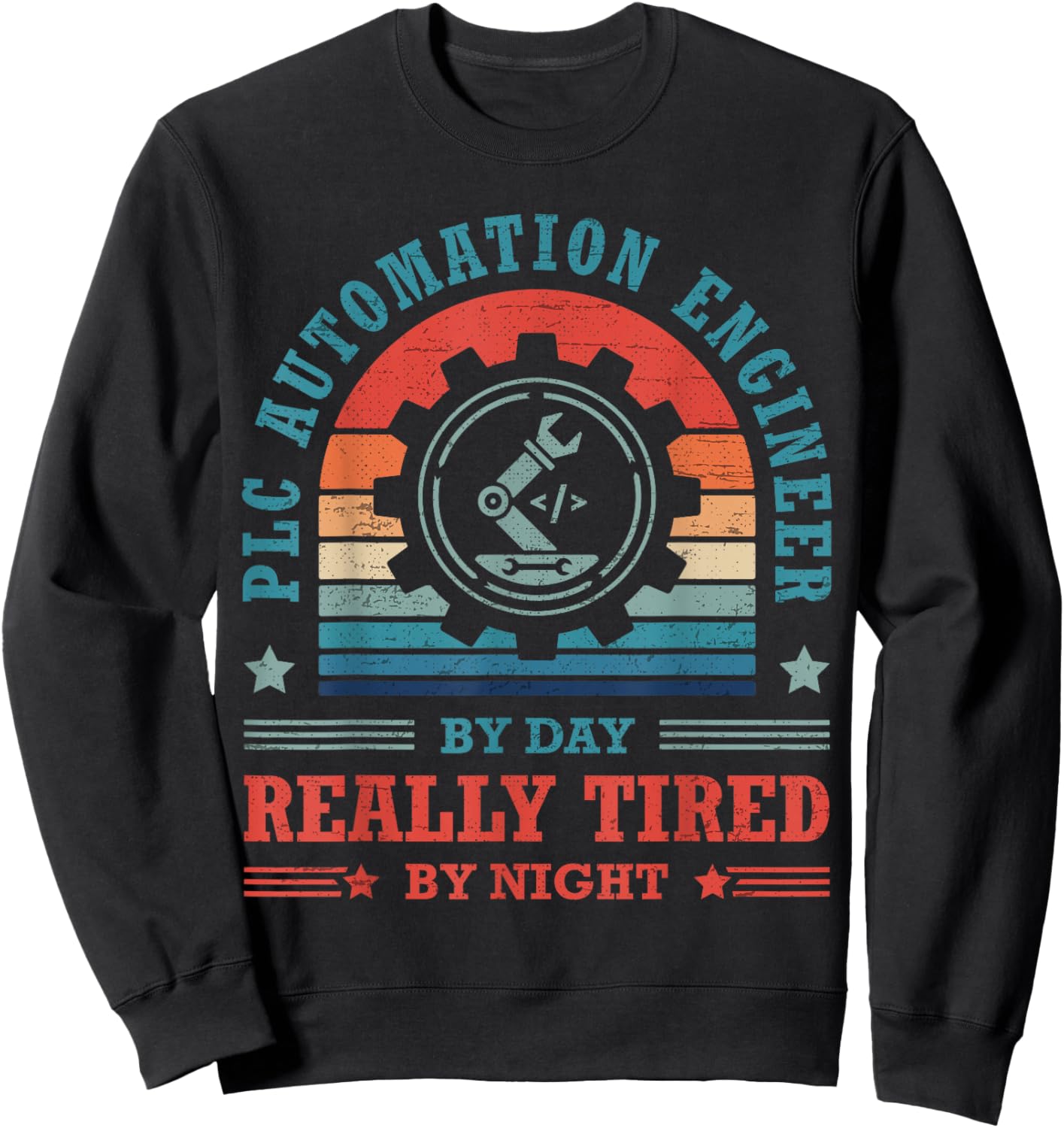 Controls Engineer PLC Automation Engineer HMI PLC Programmer Sweatshirt - Sweatshirt | Black