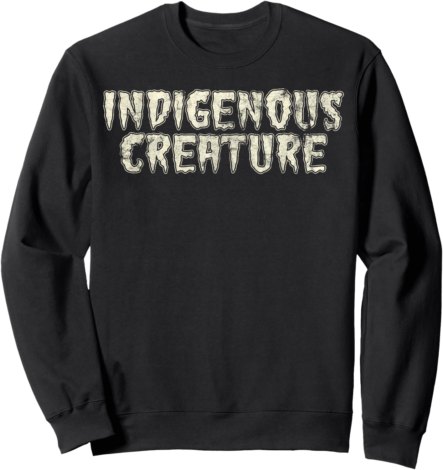 Indigenous Creature White Sweatshirt - Sweatshirt | Black