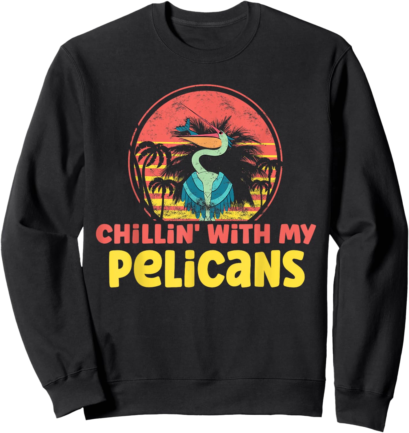 Pelican Hawaiian Sweatshirt - Sweatshirt | Black