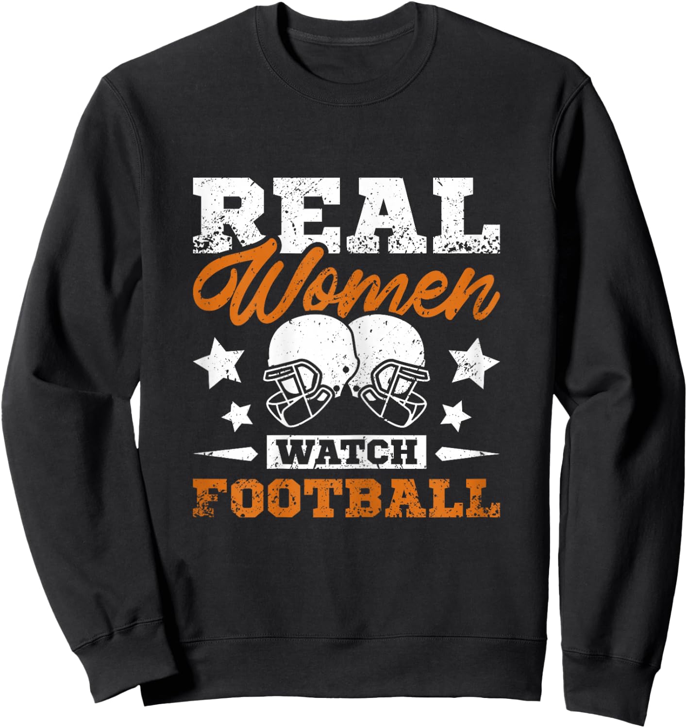 Real women watch football Sweatshirt - Sweatshirt | Black