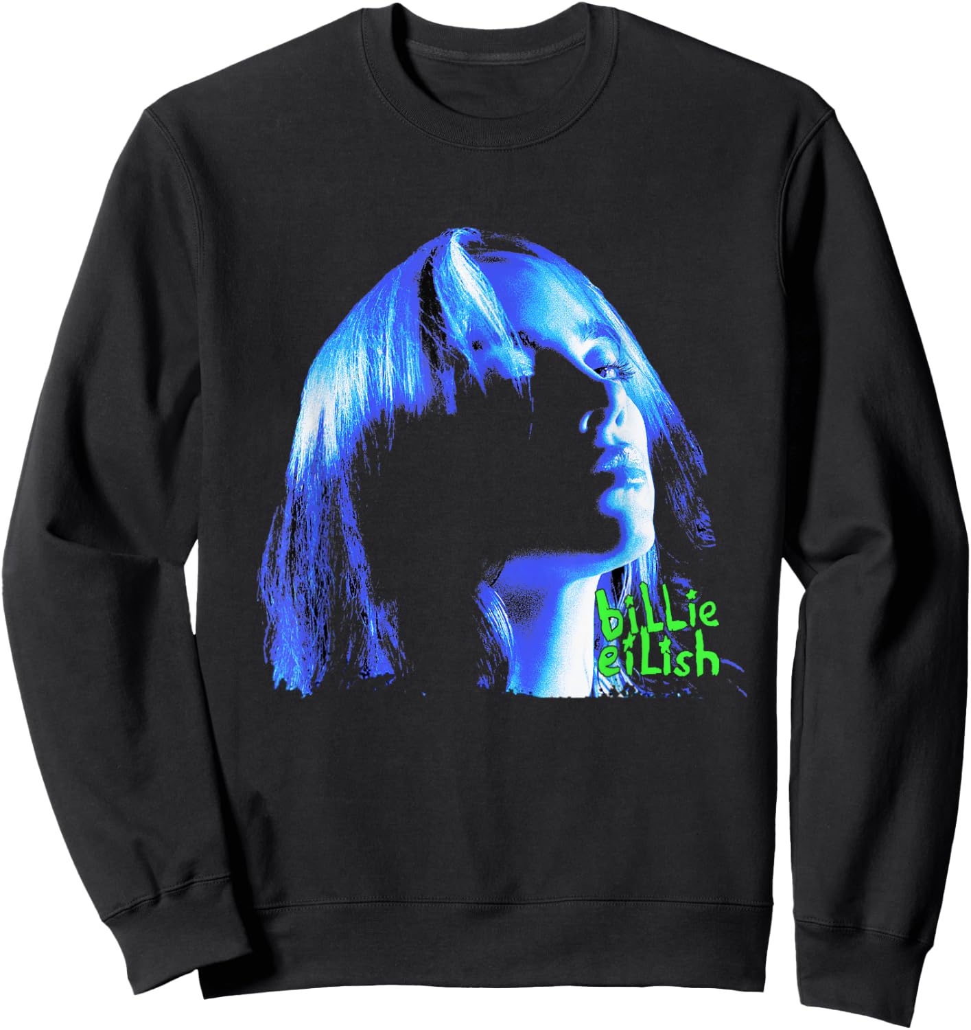 Official Billie Eilish Portrait Sweatshirt - Sweatshirt | Black