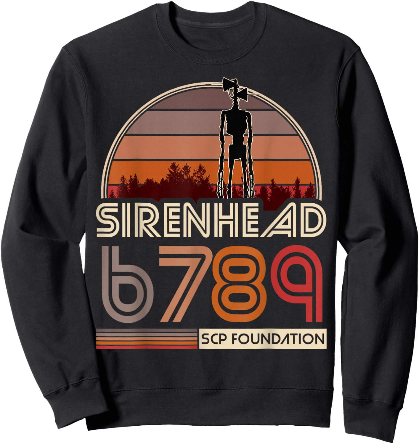 Sirenhead SCP-6789 SCP Foundation Sweatshirt - Sweatshirt | Black