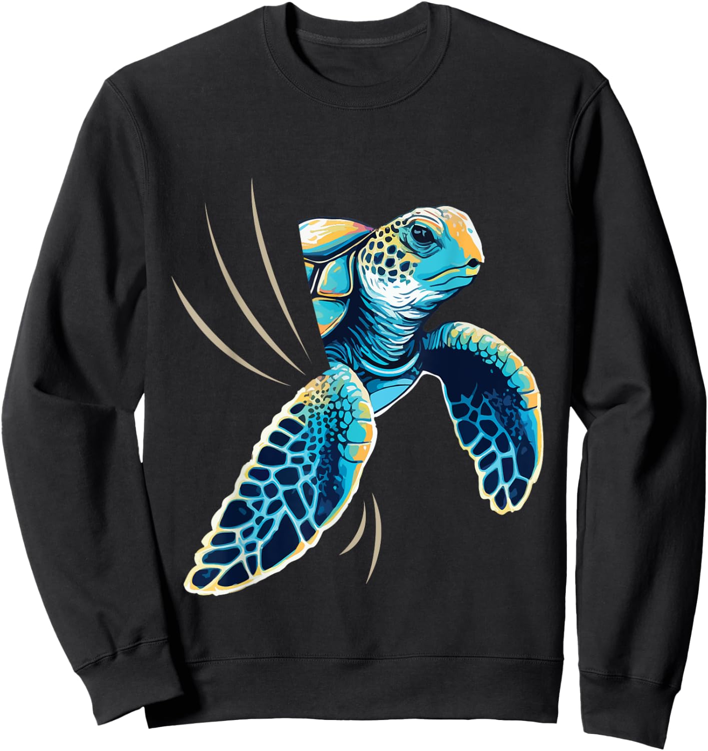 Sneaking Turtle - Zoologist Zookeeper Beach Ocean Sea Lover Men Women Kids Sweatshirt - Sweatshirt | Black