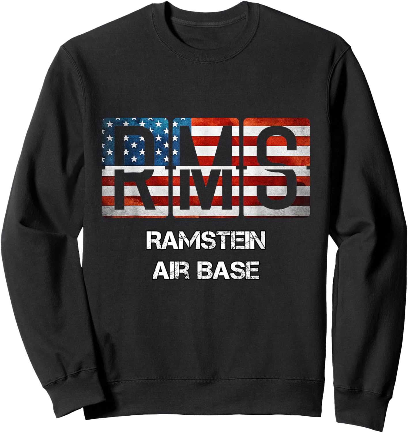 Ramstein Air Base RMS IATA ICAO ETAR Aviation Gift Sweatshirt - Sweatshirt | Black